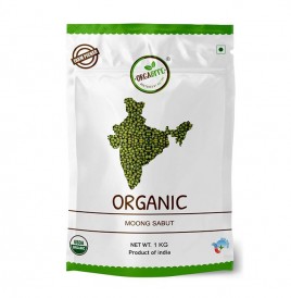 Orgabite Organic Moong Sabut   Pack  1 kilogram